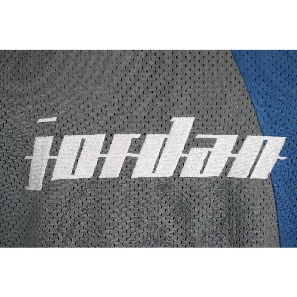 Vintage Jordan Y2K Jersey Spell Out Blue Mens L Basketball Tank